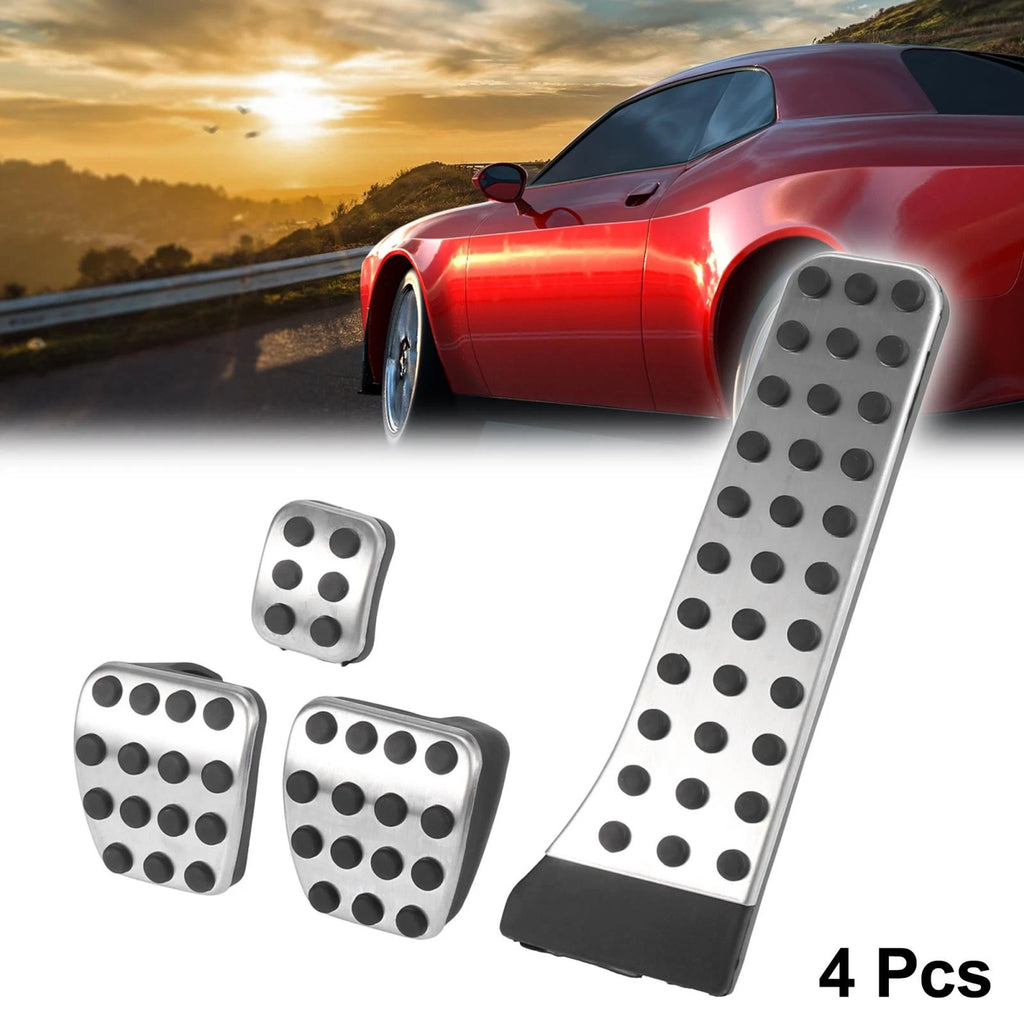 4X Manual Transmission Brake Gas Accelerator Pedal Pad Cover for Mercedes-Benz