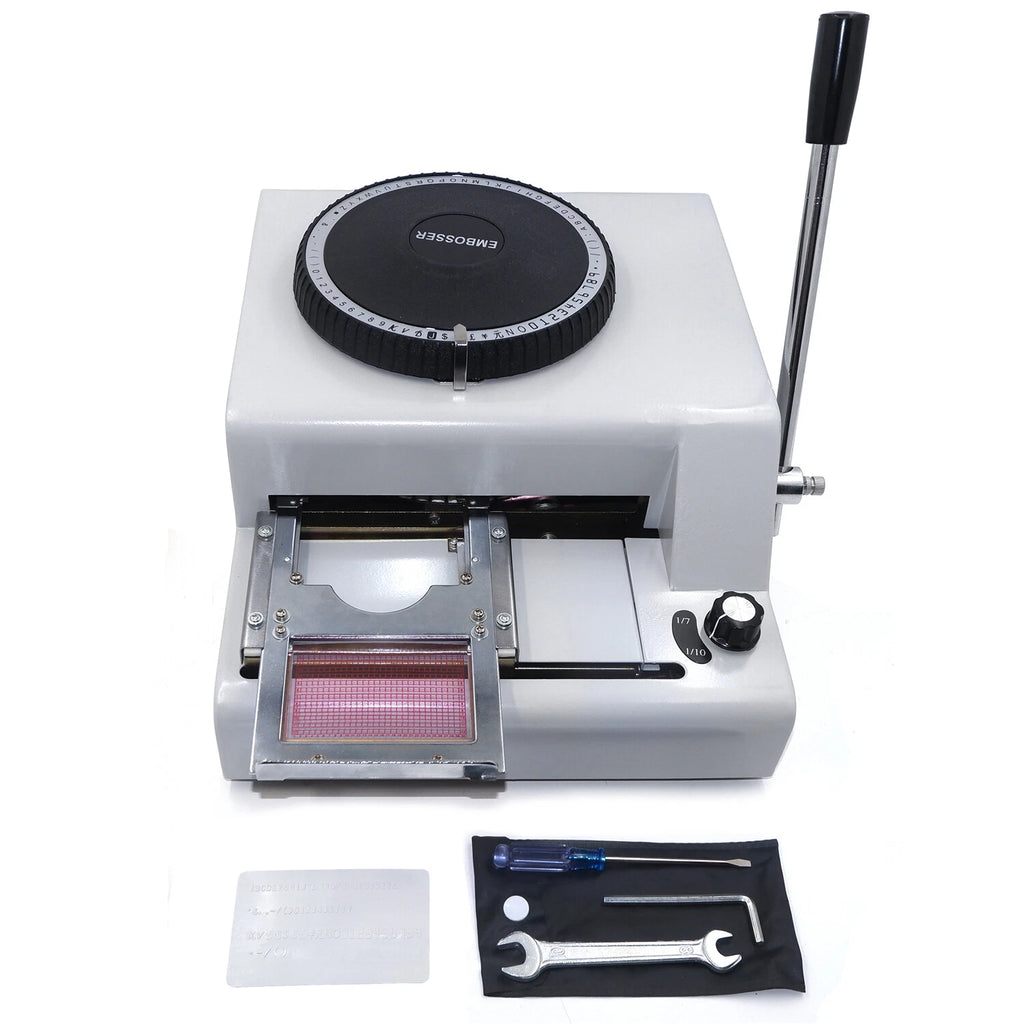 2X Manual Stamping Machine Card Embosser Printer for PVC ID Cards