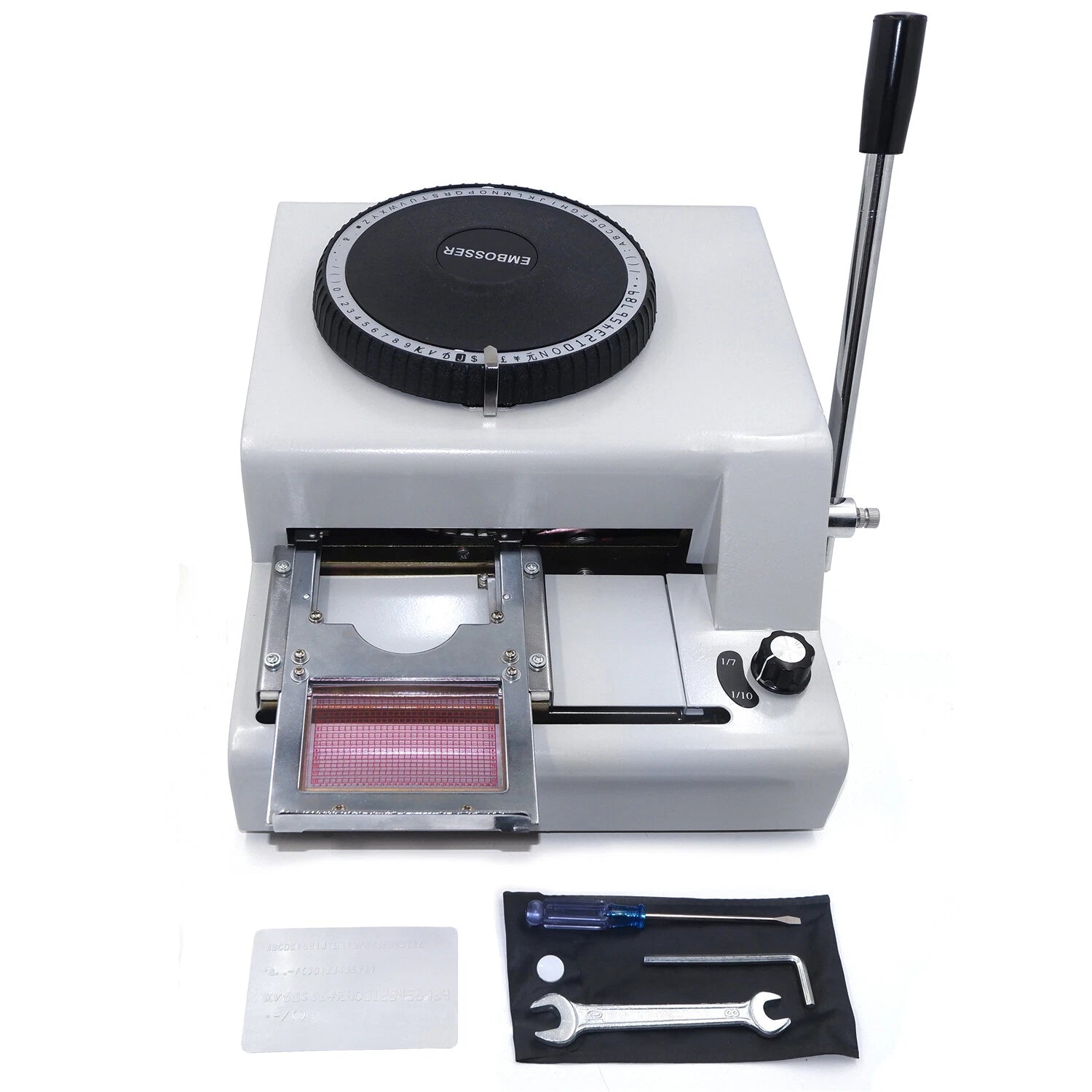 2X Manual Stamping Machine Card Embosser Printer for PVC ID Cards