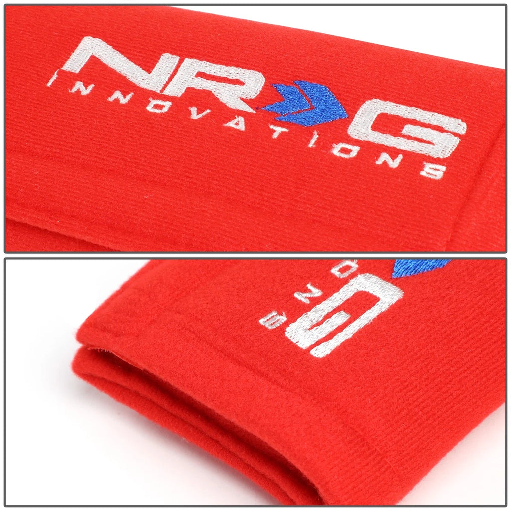 NRG Innovations SBP-35RD Racing Seat Belt Cover for Universal Fit (3.5")