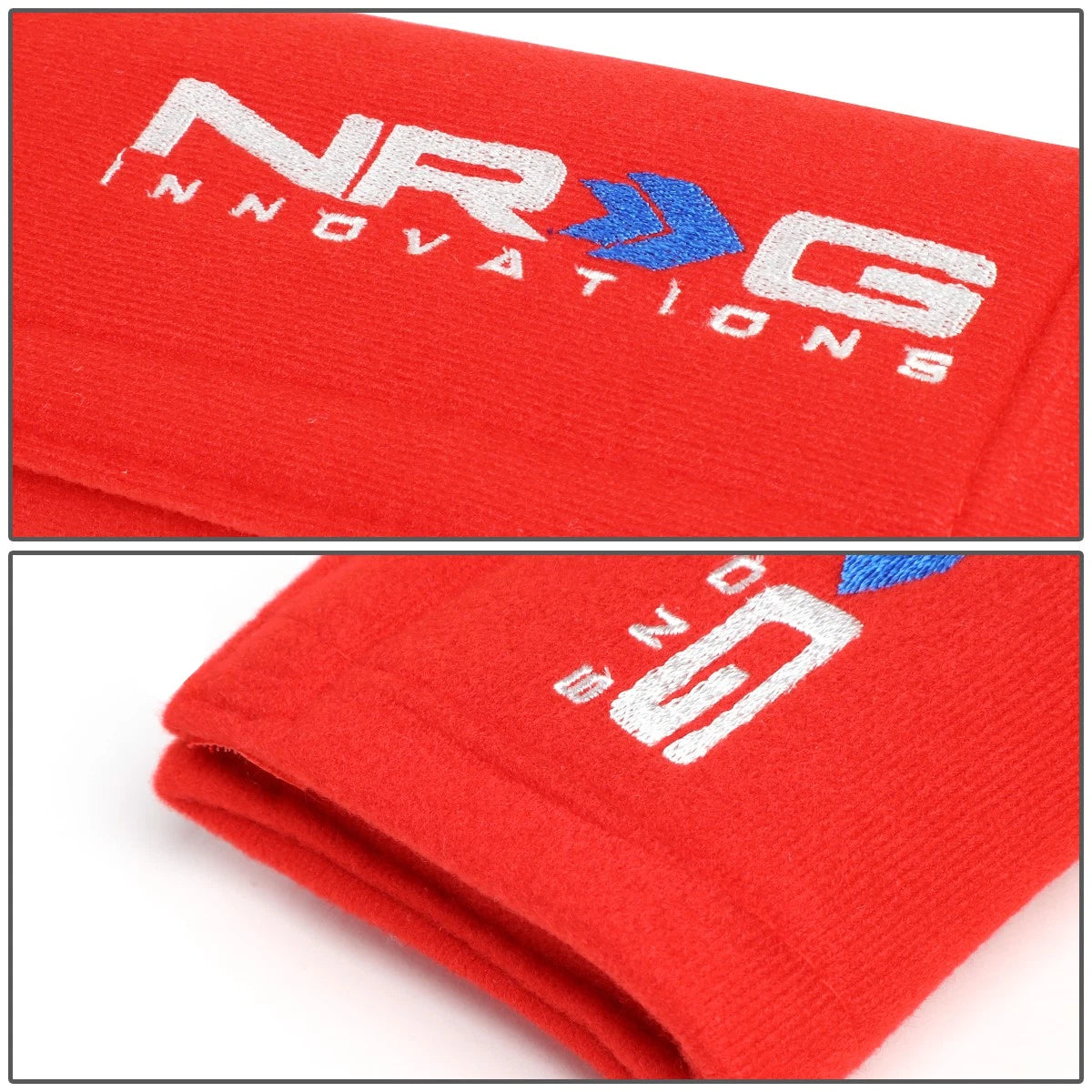 NRG Innovations SBP-35RD Racing Seat Belt Cover for Universal Fit (3.5")