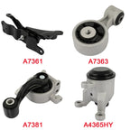 4X Engine Motor & Transmission Mount & Torque Strut Mount for Nissan Maxima (2004–2008)