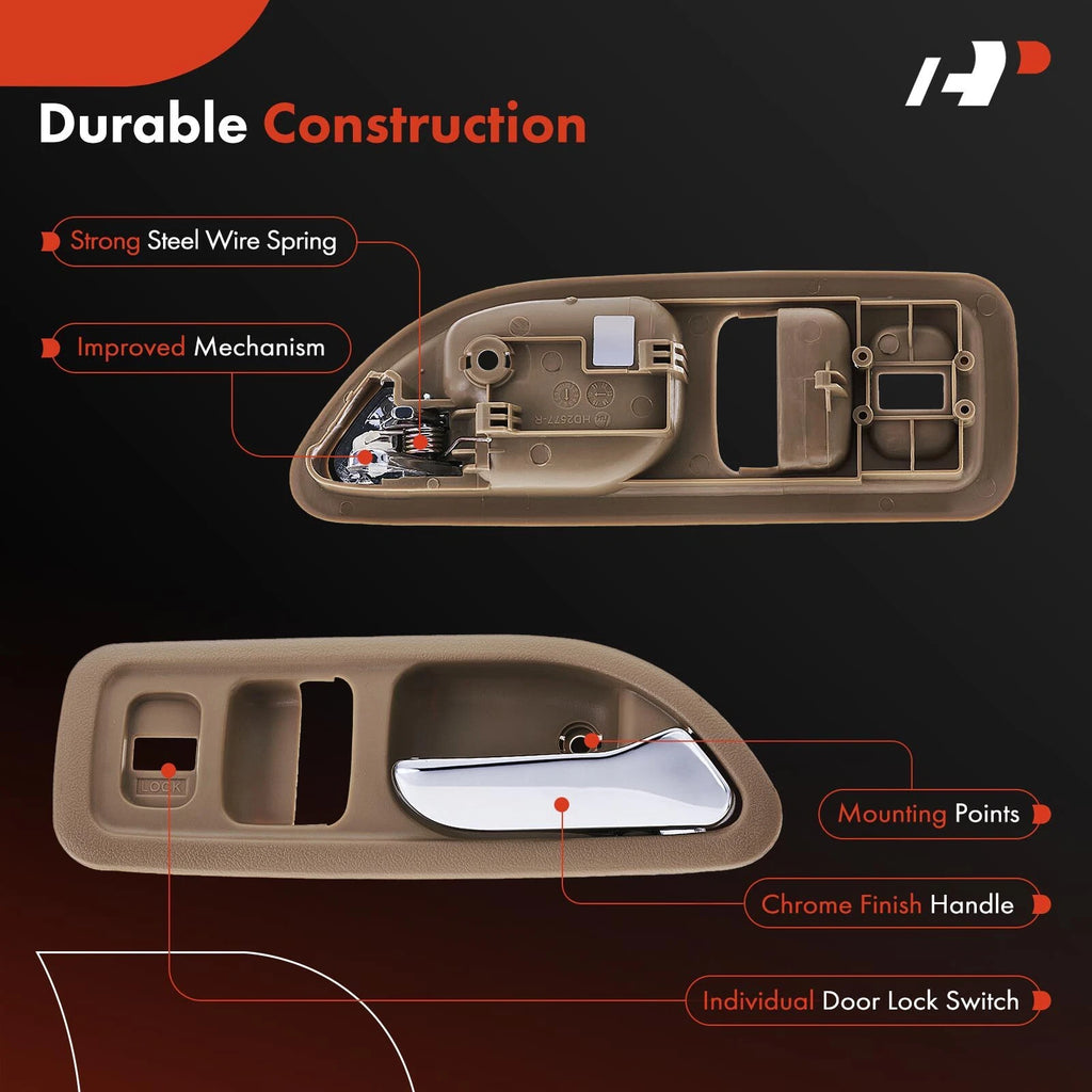 Front Right Chrome Interior Door Handle for Honda Accord (1994-1997)