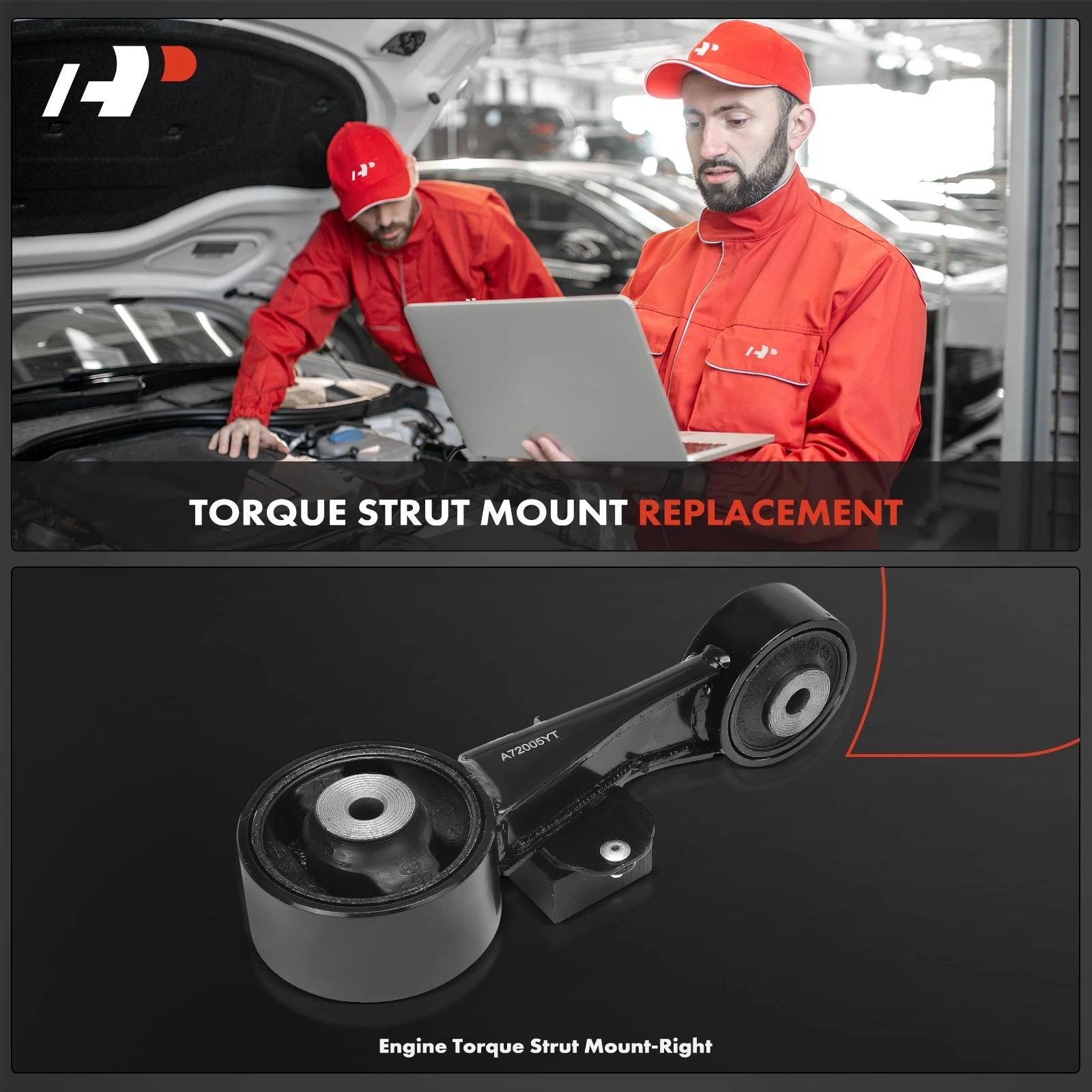 Right Engine Torque Strut Mount for Toyota Camry Avalon Lexus ES300h (2018–2025)