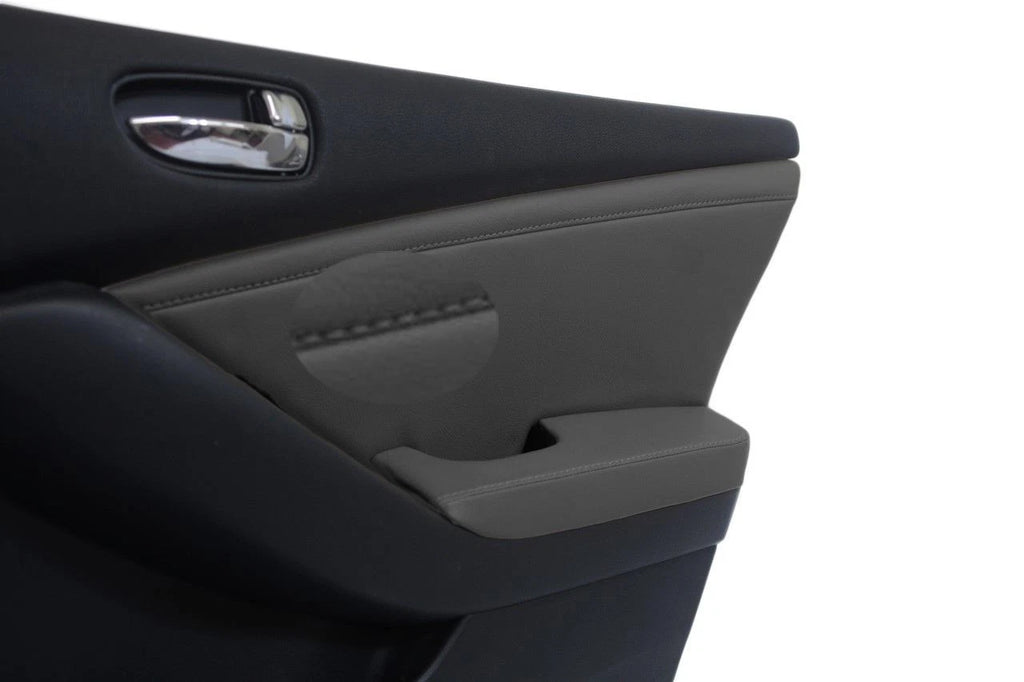 Front Door Panel Insert for Nissan Altima (2007–2012) Gray Synthetic Leather