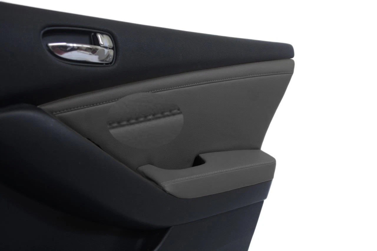 Front Door Panel Insert for Nissan Altima (2007–2012) Gray Synthetic Leather