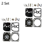 Set of 2 Carburetor Rebuild Kit for Zama RB-40 FS106 FS108 FS120 FS200 FS400 FS450
