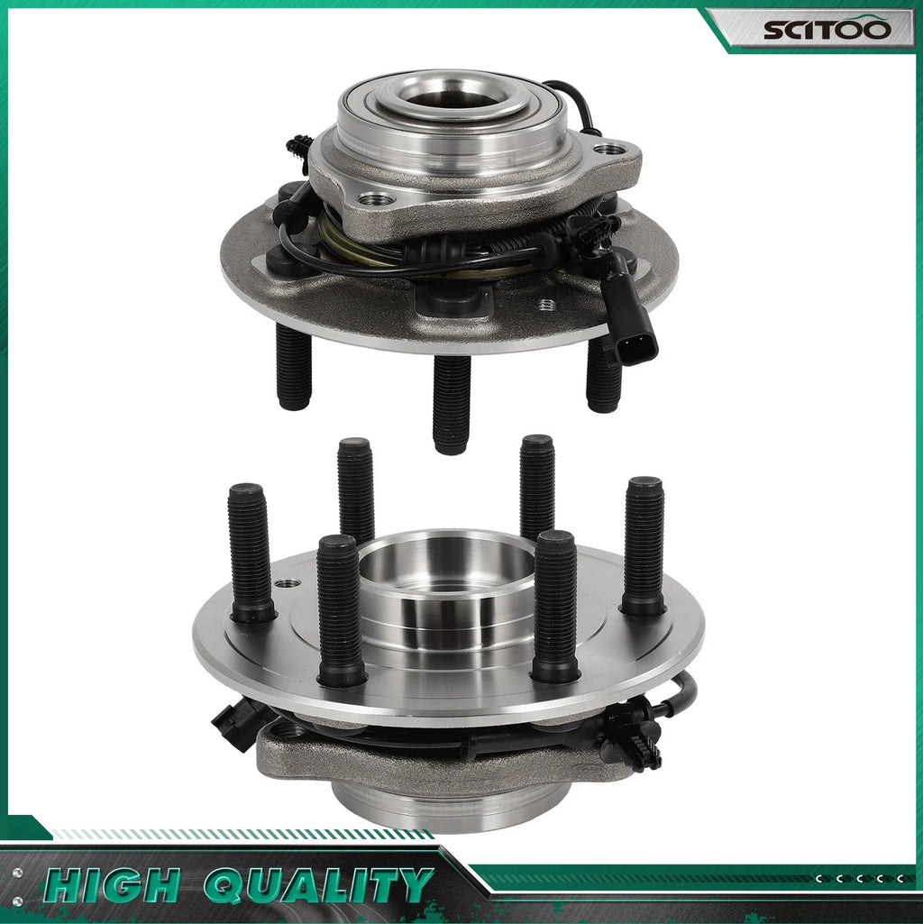 2X Front Wheel Bearings Hub for Ram 1500 (2019–2023) 4WD