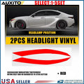 2X Red Headlight Daytime Running Light DRL Tint for Lexus IS350 IS300 (2021–2025)