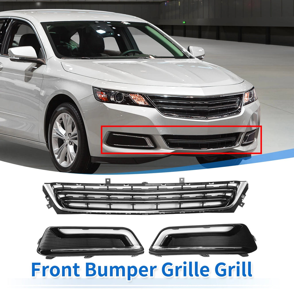 Set of 1 Front Lower Bumper Grille for Chevrolet Impala (2014–2020) Chrome