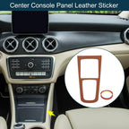 Center Console Panel Sticker for Mercedes-Benz GLA GLB EQA EQB 2020-2024 Brown
