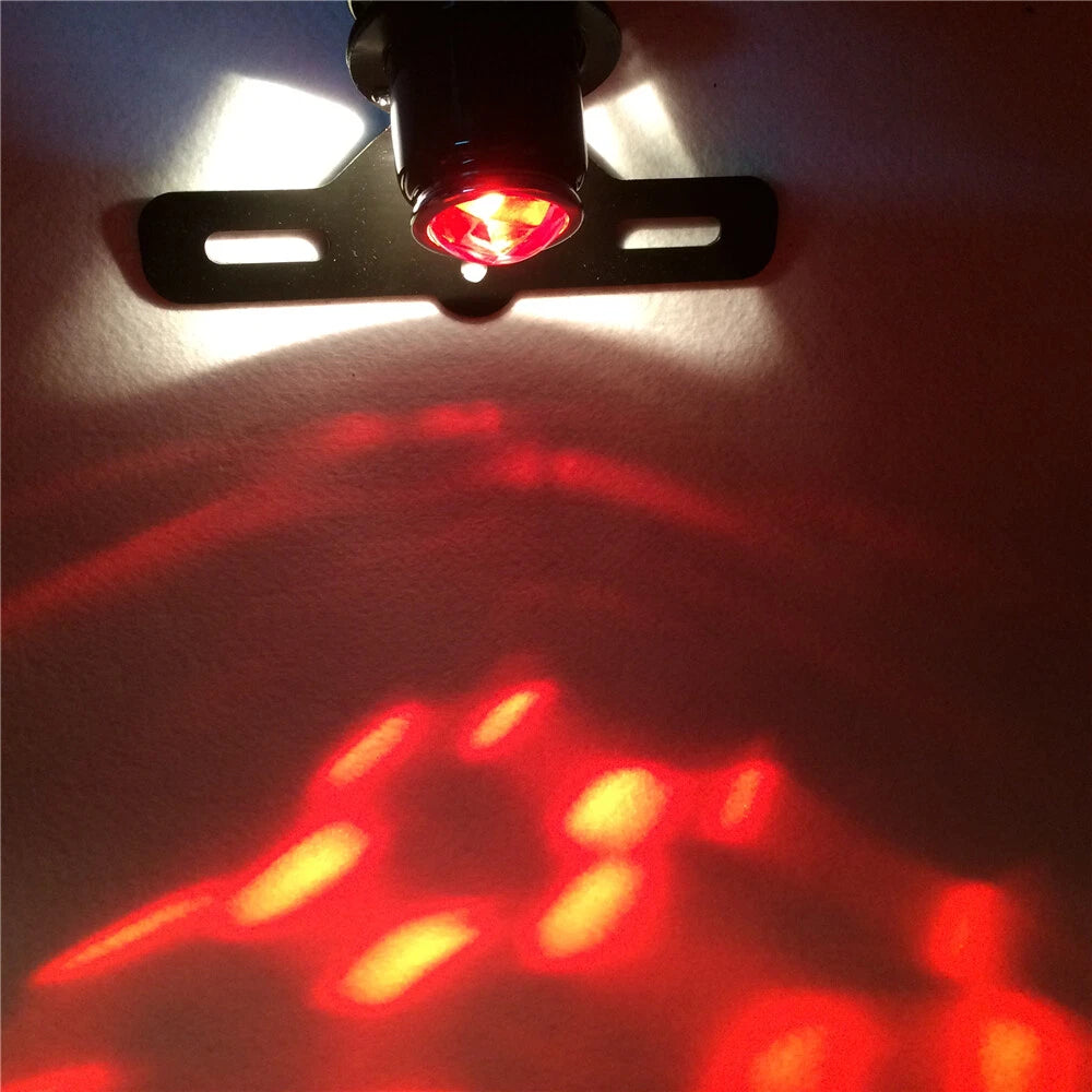 1" Round Tail Brake Light for Honda Shadow, Yamaha Vstar, Suzuki Boulevard, Kawasaki
