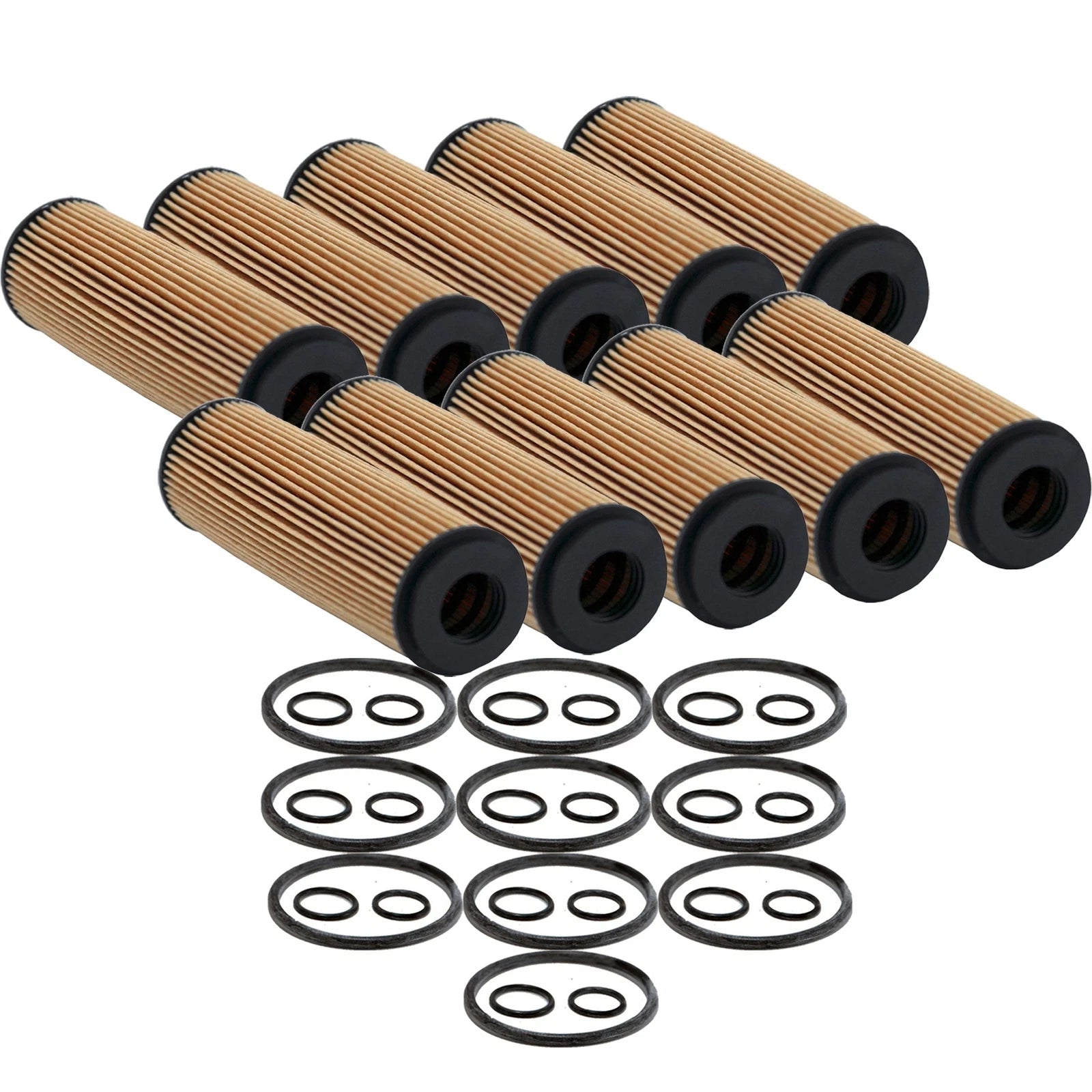 Set of 10 Engine Oil Filters for Mercedes-Benz 1.8L L4 W204 C204 R172
