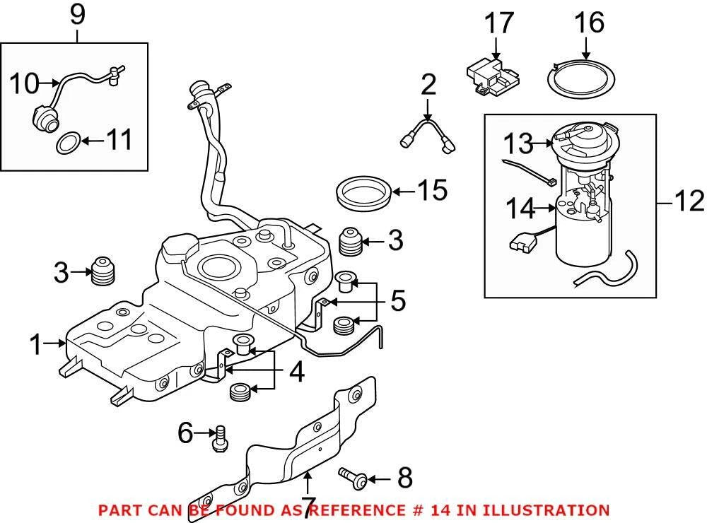 Fuel Tank Sending Unit 8R0919673F for Volkswagen