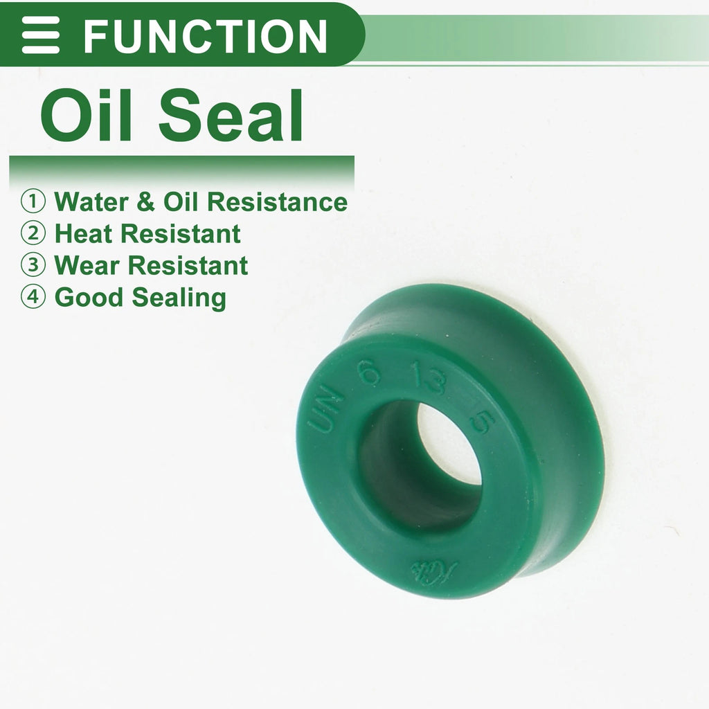 Set of 5 Oil Seal Ring 6x13x5mm for Rotary Shaft (TPU, High Pressure)