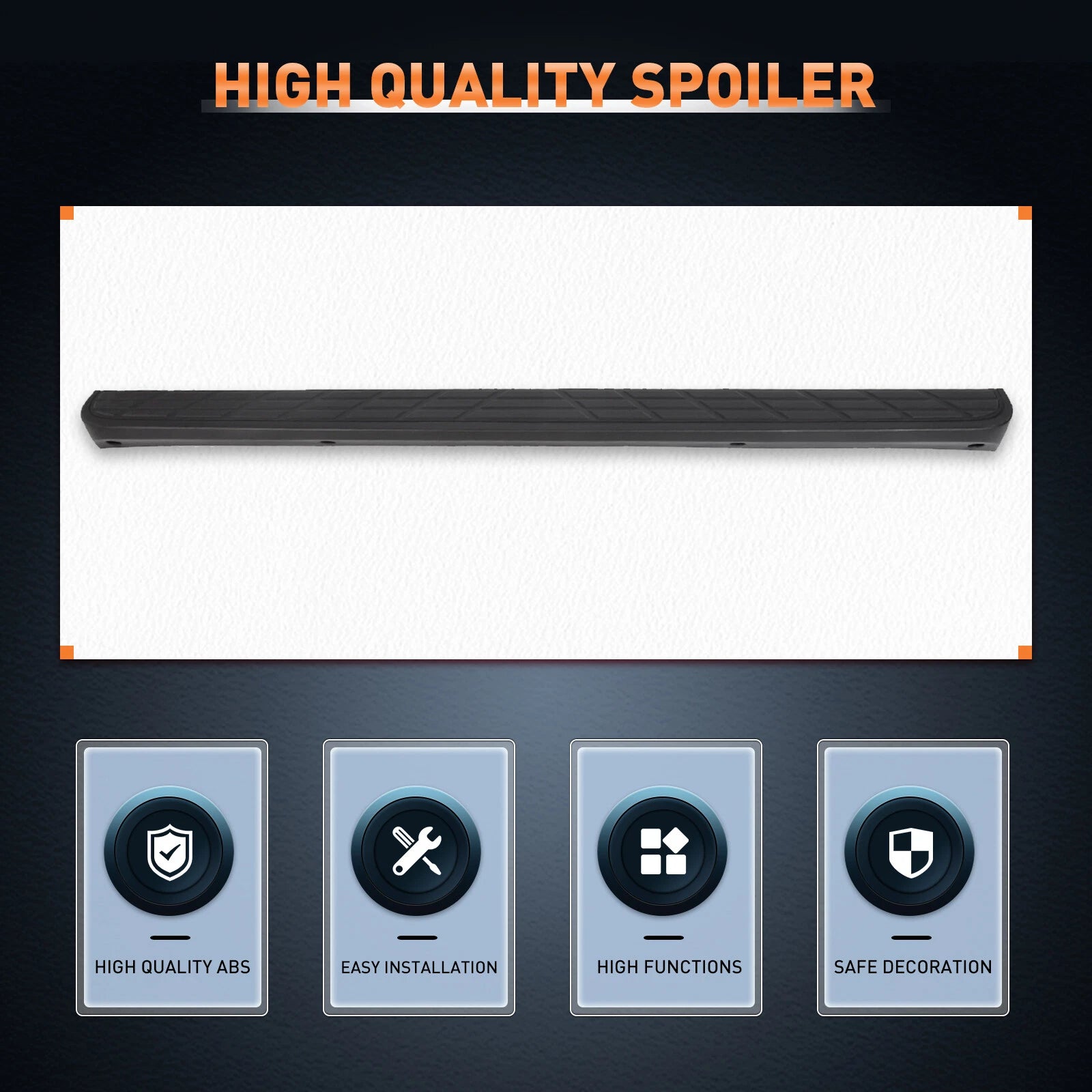 Tailgate Top Cap Protector Trim Molding for Chevy Silverado GMC Sierra (2007–2013)
