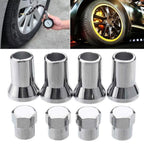 Set of 4 TR413 Chrome Tire Valve Stem Caps for Car Truck