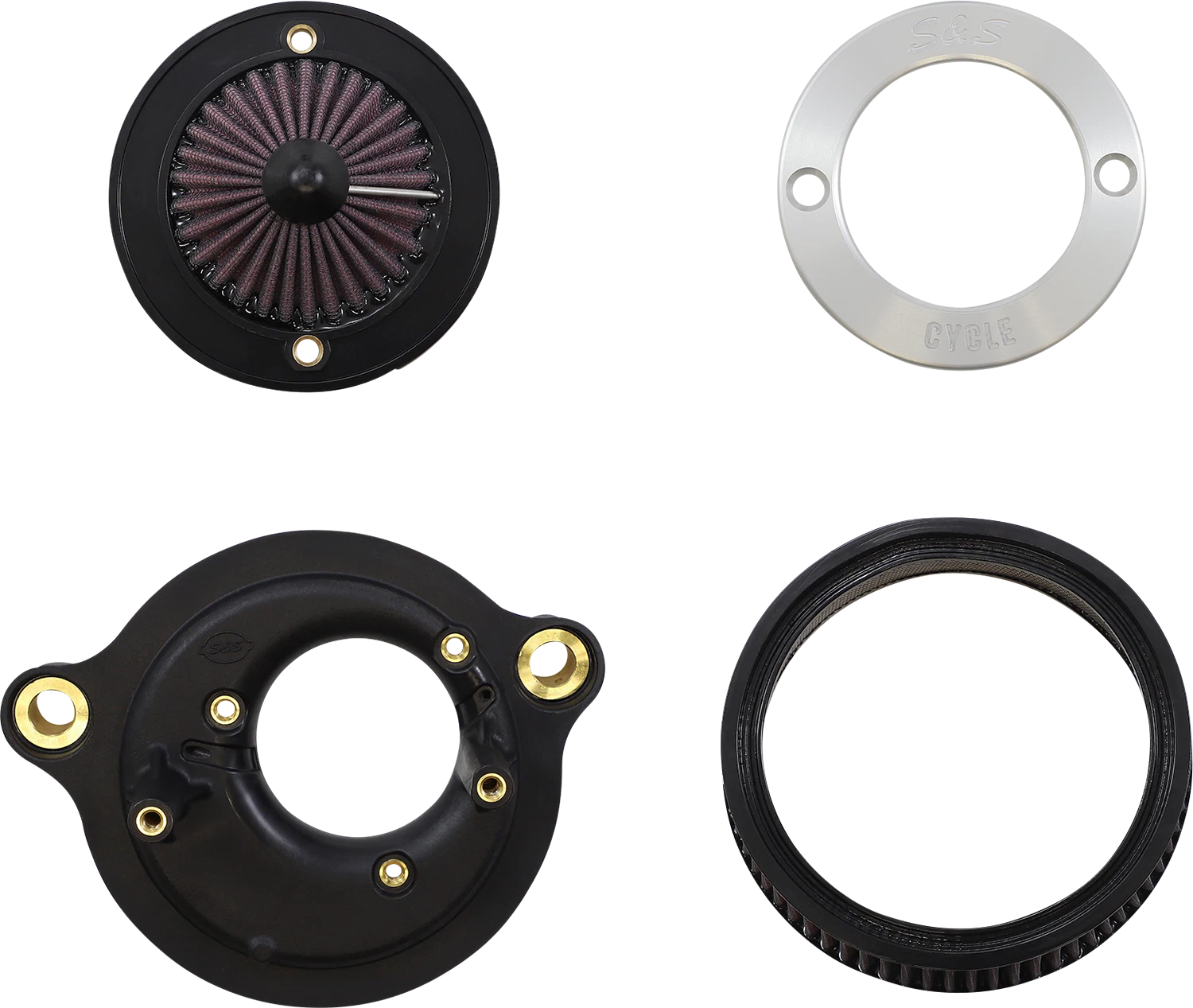 S&S Air Stinger Stealth Air Cleaner Kit for Harley Touring Softail (2017–2023)