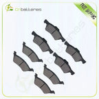 Set of 8 Metallic Brake Pads for Chrysler Town & Country, Dodge Caravan