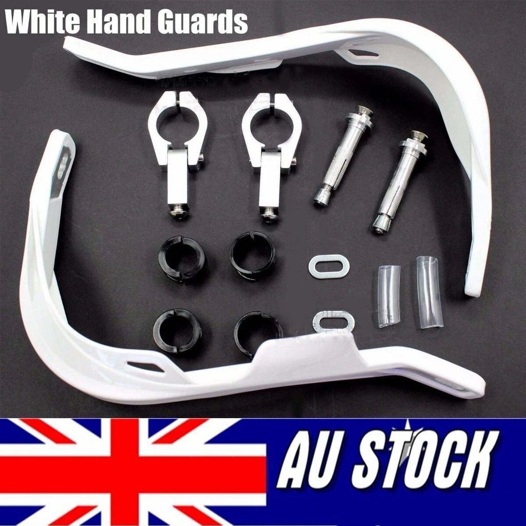 28MM 11/8" White Hand Guards for Suzuki Kawasaki Yamaha (Motorbike)