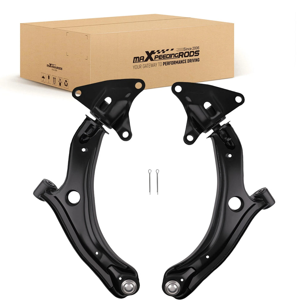 2X Front Lower Control Arms w/Ball Joints for Honda Fit (2009–2013)
