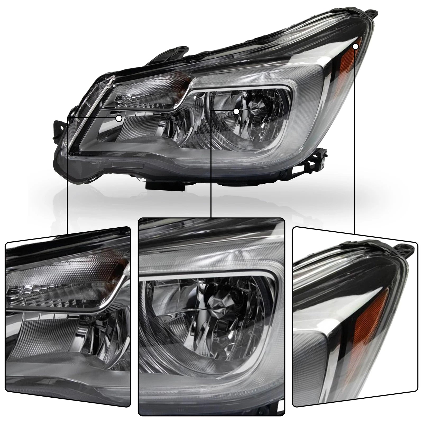 Halogen Headlight Lamp Assembly for Subaru Forester (2017-2018)