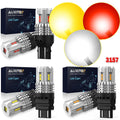 2X AUX 3157 3156 LED Reverse Tail Brake Signal Light Bulbs for