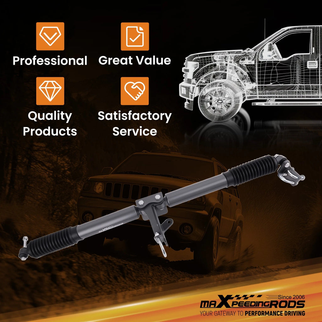Front Dual Steering Stabilizer Kit for Jeep Grand Cherokee (1999–2004) 4" Lifted