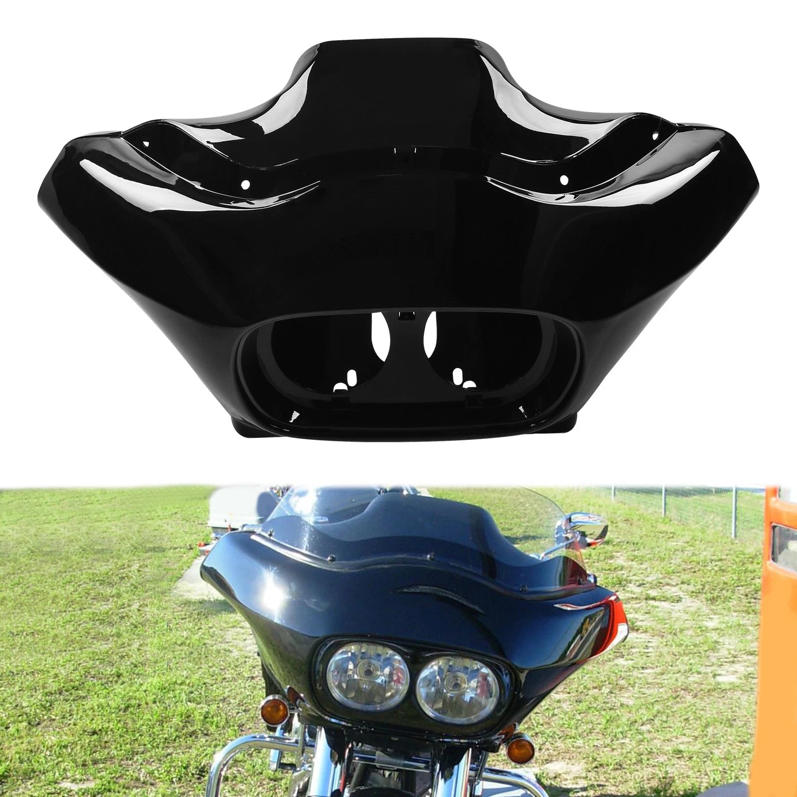 Inner Outer Fairing & LED Dual Headlight for Harley Road Glide FLTR (1998–2013)