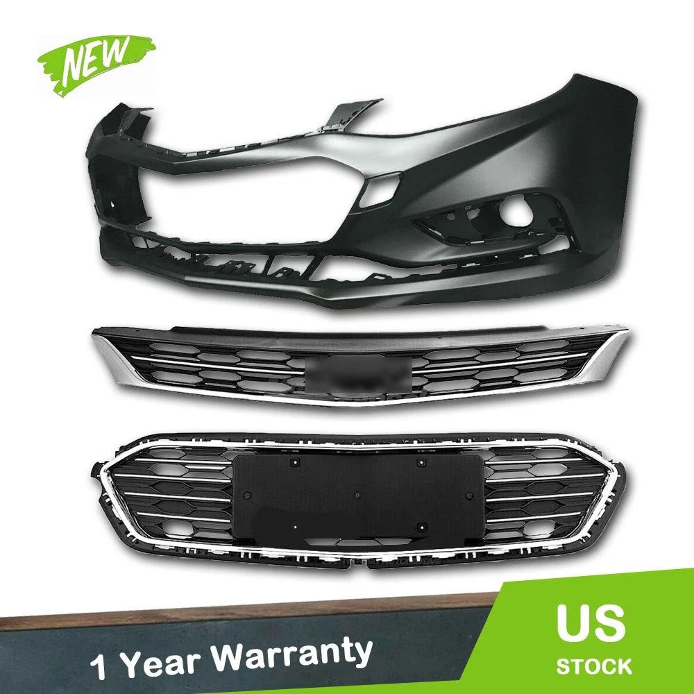 Front Bumper Grille & Cover Kit for Chevy Cruze (2016–2018)