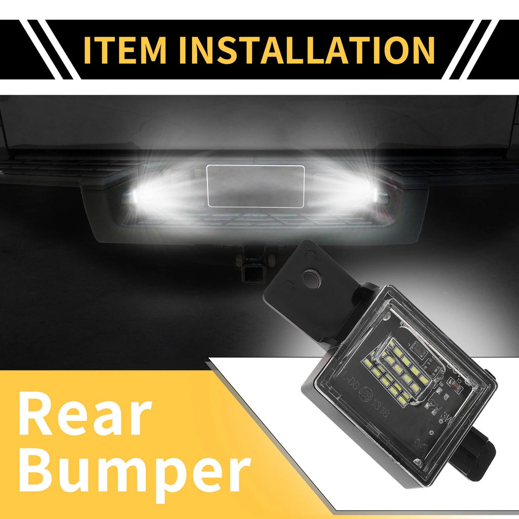 2X License Plate Light Tag Lamp White for Chevrolet Silverado 