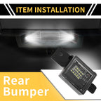 2X License Plate Light Tag Lamp White for Chevrolet Silverado 