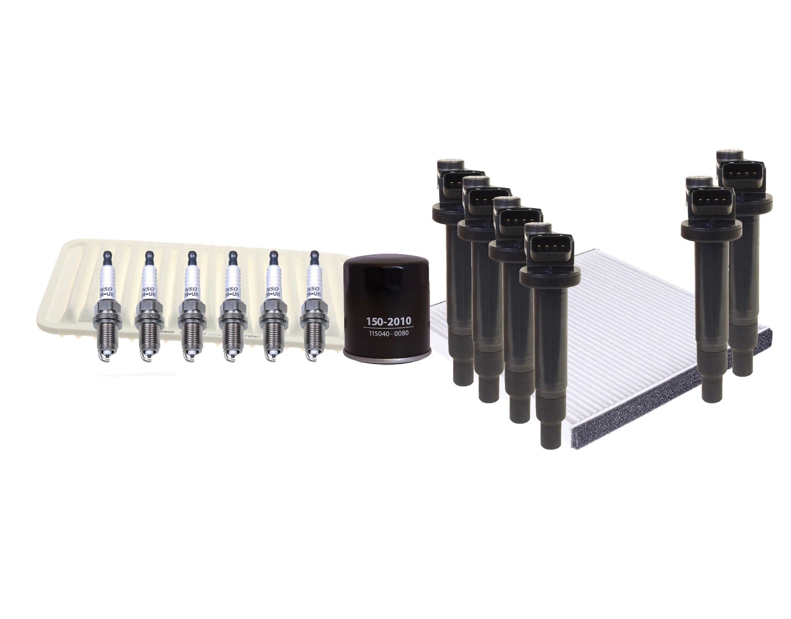 Set of 6 Denso U-Groove Spark Plugs for Lexus Toyota V6