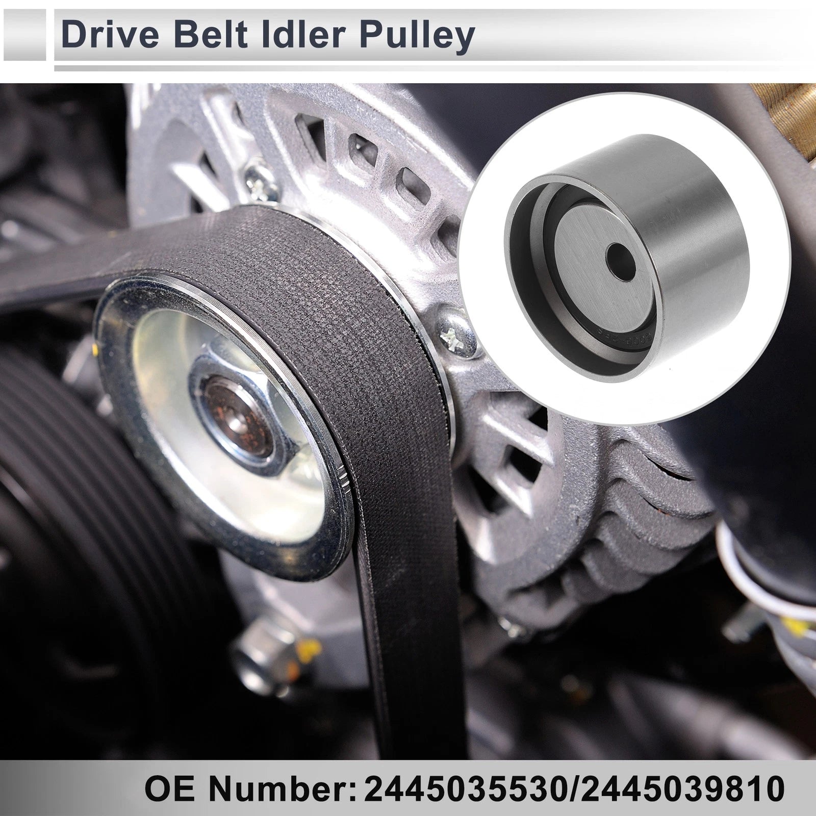 Drive Belt Idler Pulley for Chrysler Sebring (1995–2005) No. 2445035530