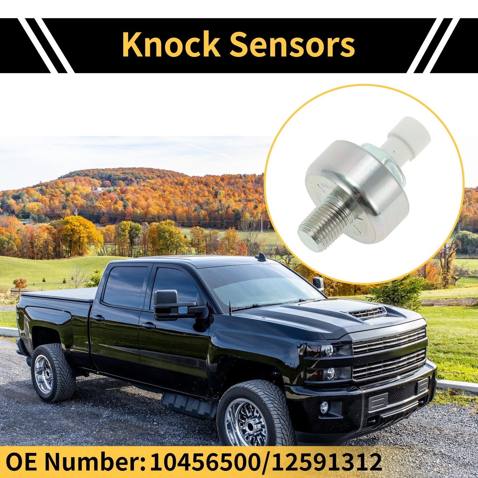 Knock Sensors for Chevrolet Silverado 3500 (2001–2005) No. 10456500/12591312
