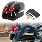 Saddle Bags with LED Lights for Harley Sportster, Softail, Dyna