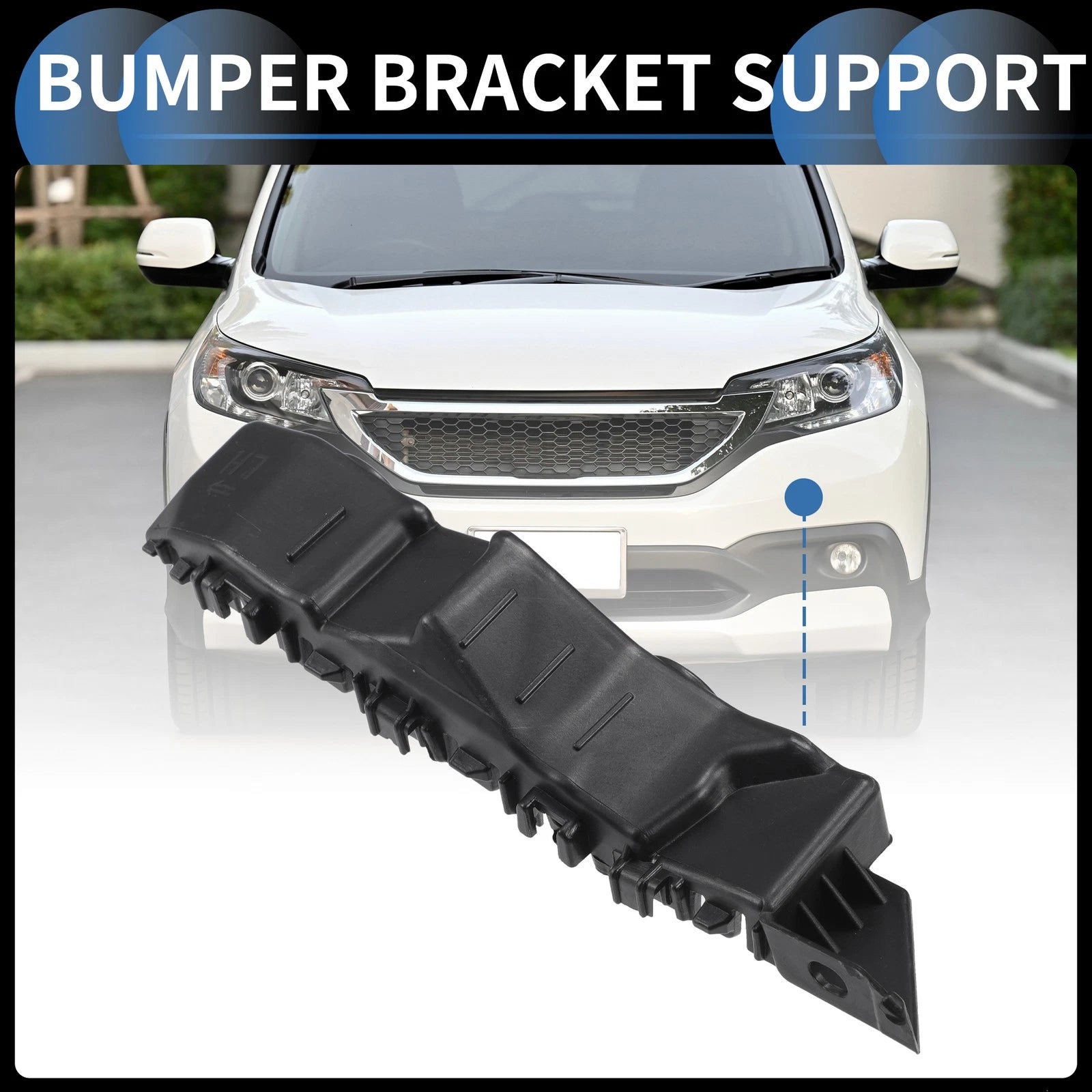 1pc Left Front Bumper Retainer Bracket No. 86551AA000 for Hyundai Elantra (2021–2023)