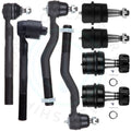 Set of 8 Front Lower Ball Joints & Outer Tie Rods for Jeep Grand Cherokee (1999–2004)