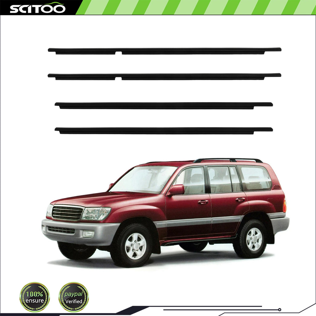 Window Scraper Seal Belt Weatherstrip for Toyota Land Cruiser 100 Series (1998–2007)