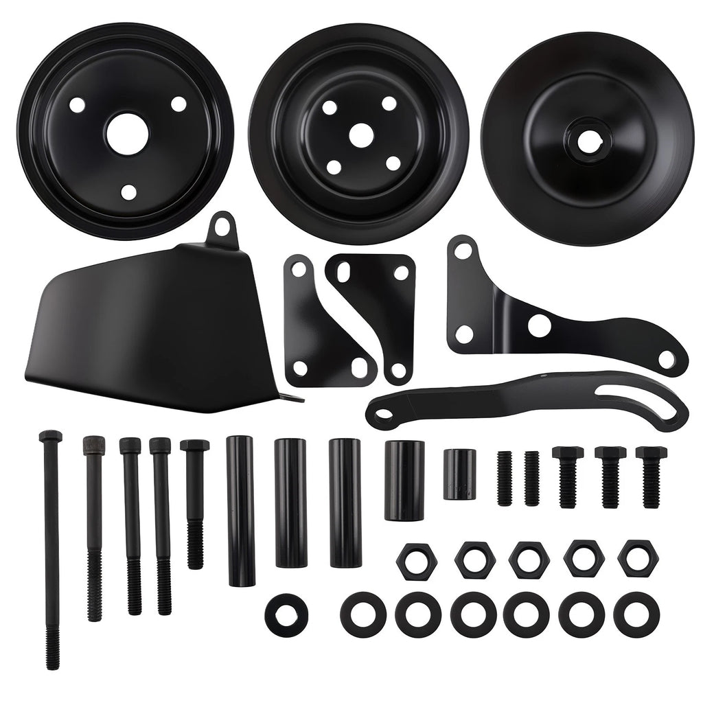 Steel Pulley Kit for SB Chevy 350 (1969–1986)