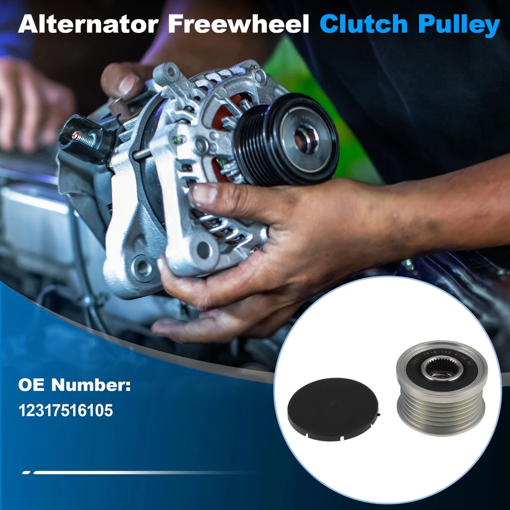 Alternator Freewheel Clutch Pulley 12317516105 for BMW 530i L6 2006-2007