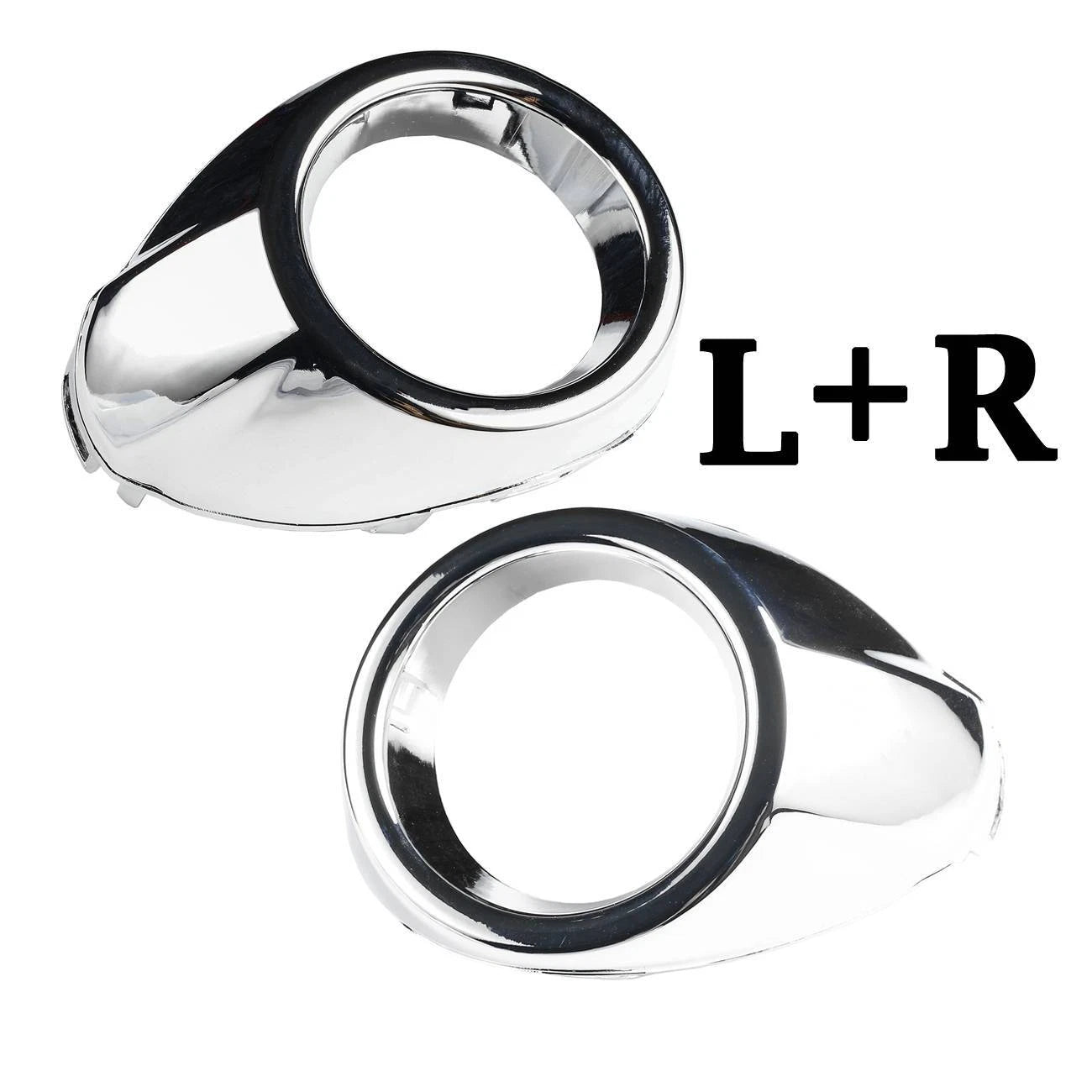 Set of 2 Chrome Fog Lamp Light Covers for Ford Focus (2012–2014)