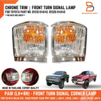 Chrome Corner Indicator Light Pair for Toyota Hilux LN167 LN147 LN152 (97-01)