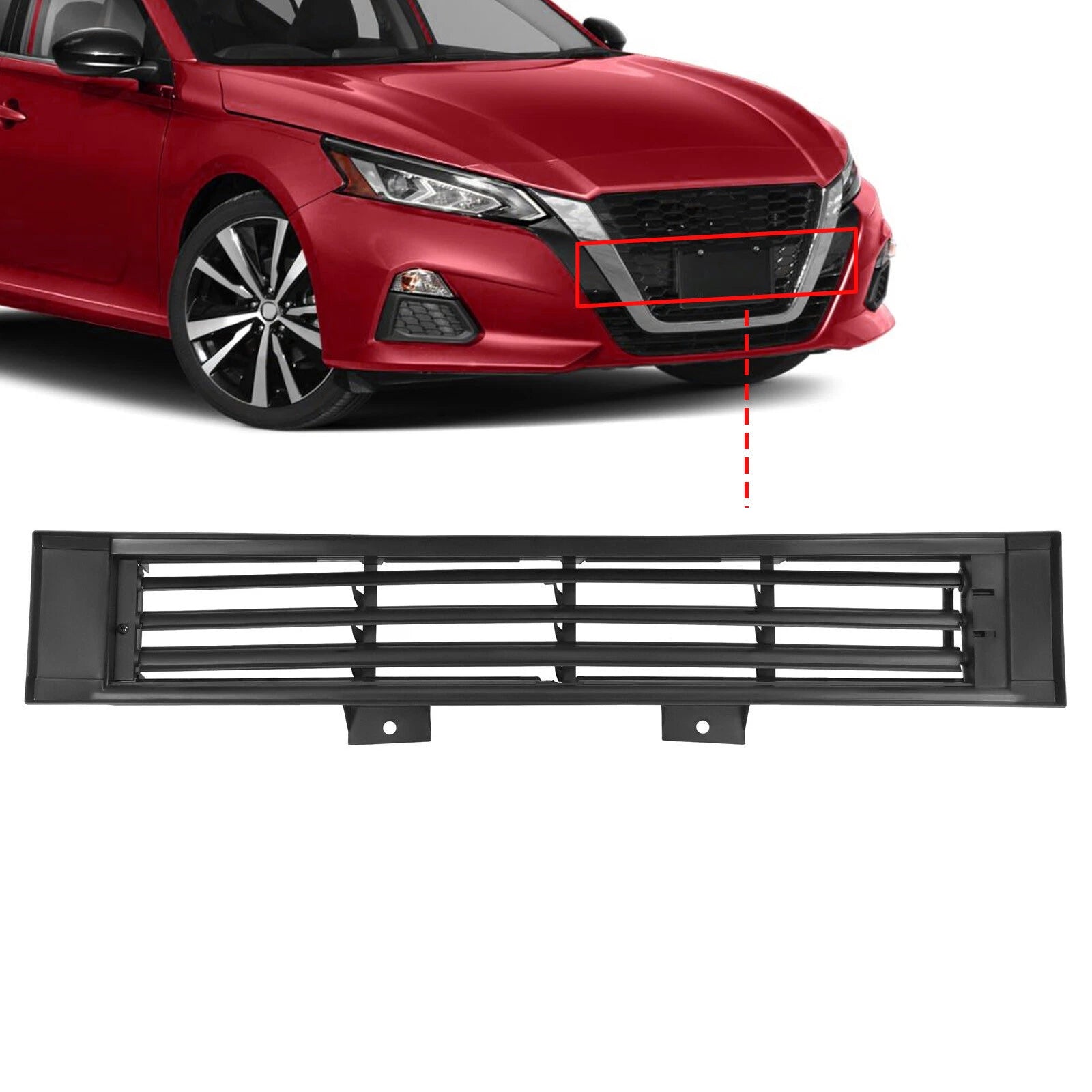 Front Lower Radiator Grille Shutter Intake Assembly for Nissan Altima (2019–2022)