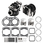 2 Cylinder Head Piston Gasket Top End Kit for Yamaha Banshee YFZ350 (1987–2006)