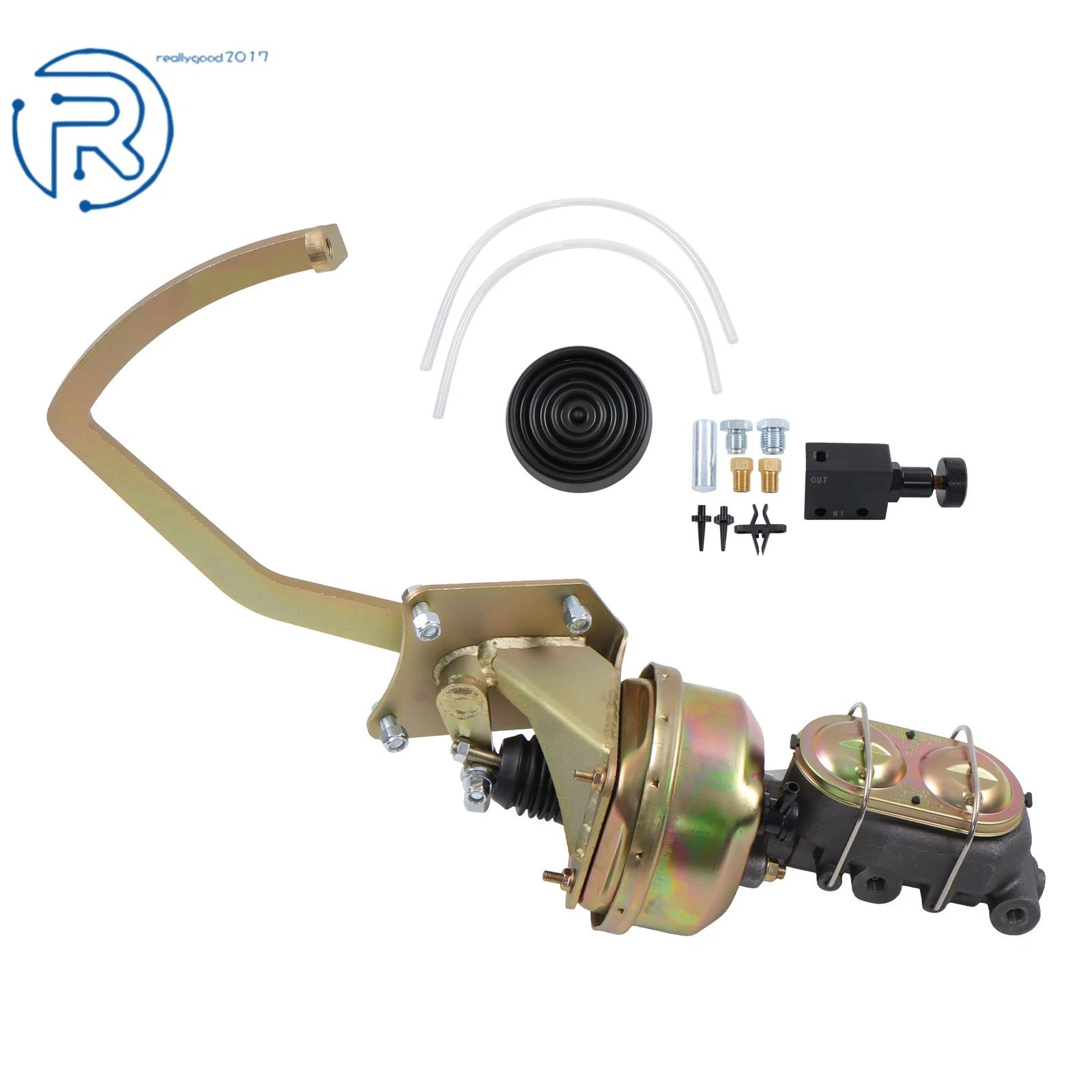 Dual Brake Booster & Master Cylinder Pedal Assembly Kit for Ford Car (1935–1940) 7"