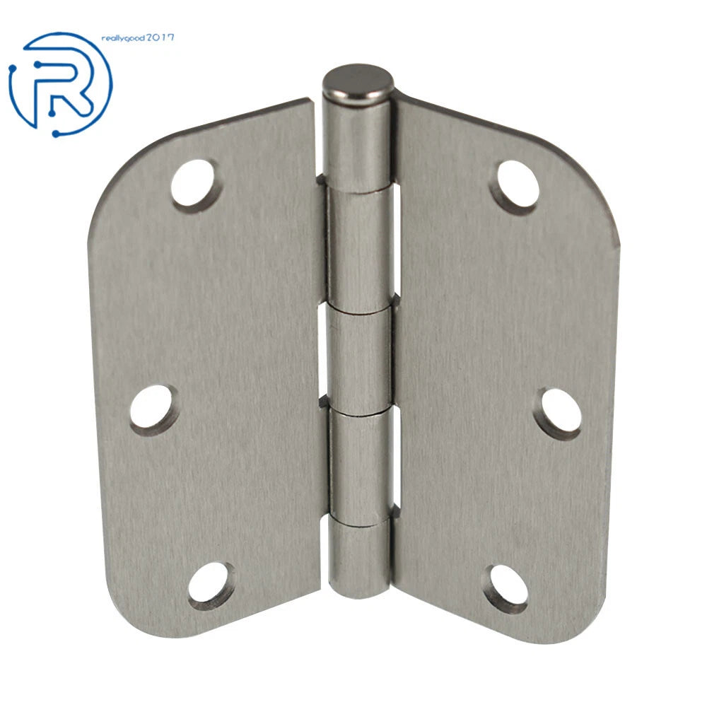 Set of 18 Satin Nickel Door Hinges for (5/8" Radius, 3.5 Inch)