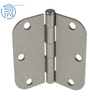 Set of 18 Satin Nickel Door Hinges for (5/8" Radius, 3.5 Inch)