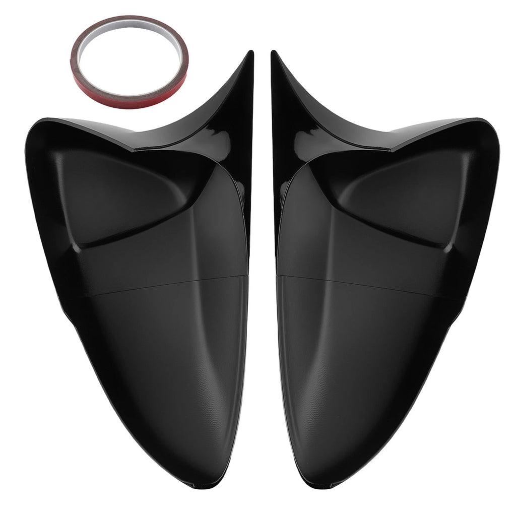 Set of 2 Gloss Black Side Mirror Cover Caps for Honda Accord (2018–2022)