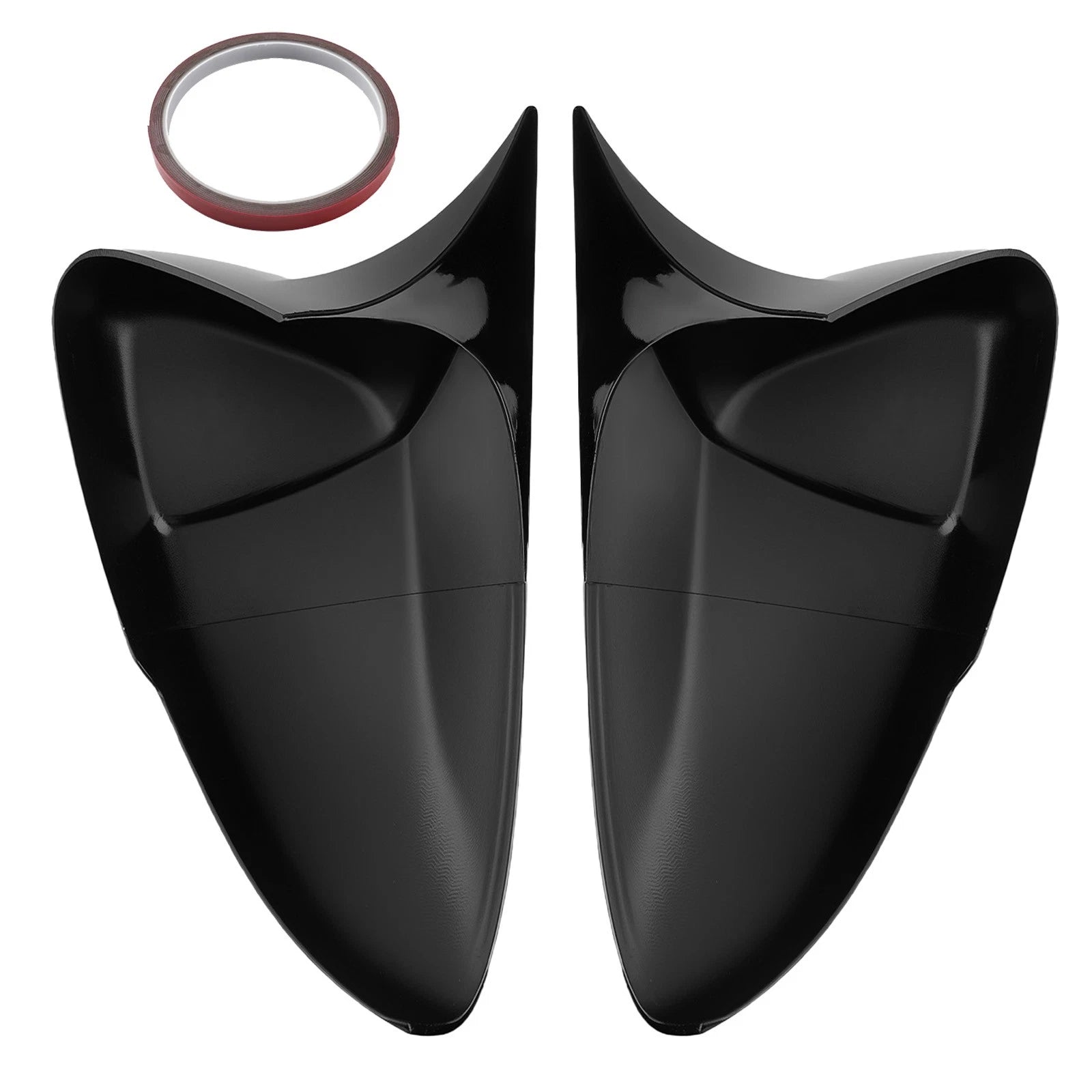 Set of 2 Gloss Black Side Mirror Cover Caps for Honda Accord (2018–2022)